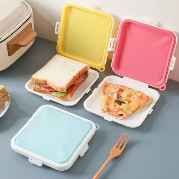 Eco-Friendly Reusable and Portable Sandwich Toast Bento Box - Image 2