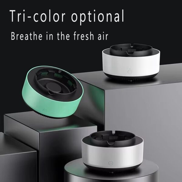 2 In 1 With Filtered AshtrayIndoor Ashtray Multifunctional Ashless Air Purifier - Image 2