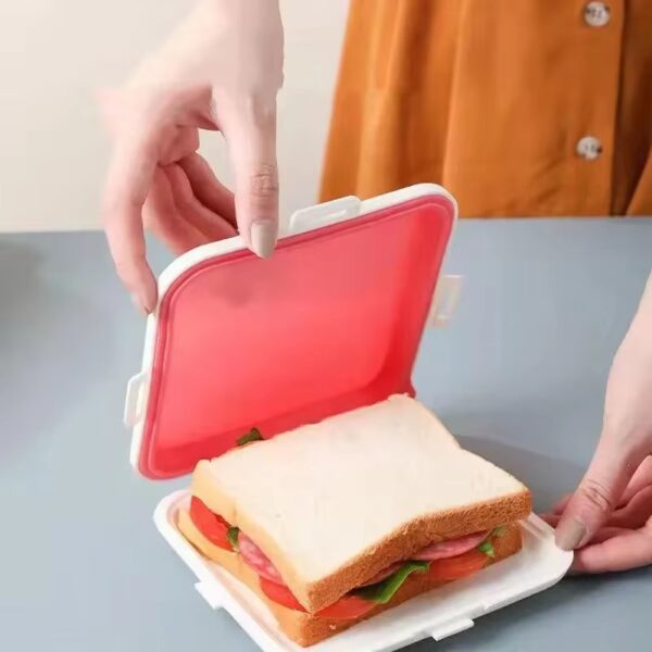 Eco-Friendly Reusable and Portable Sandwich Toast Bento Box - Image 3