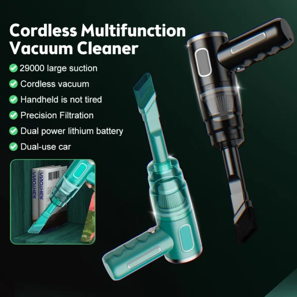 29000Pa Wireless Car Vacuum Cleaner Cordless Handheld Wet Dry Vacuum Cleaner Air Duster - Image 3