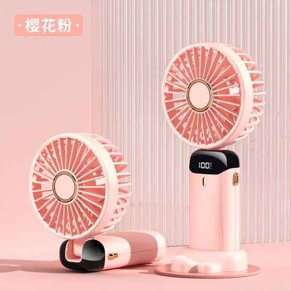 Mini USB Handheld Fan Foldable Portable Neck Hanging Fans - Image 4