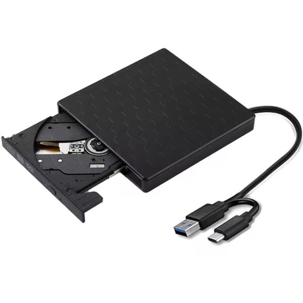 2in1 USB3.0 C Slim External DVD RW CD Writer Drive - Image 7