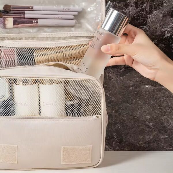 Travel Makeup Bag Waterproof Toiletries Organizer High Quality Women Neceser Bathroom Hook Wash Pouch Hook Makeup Storage Bag - Image 6